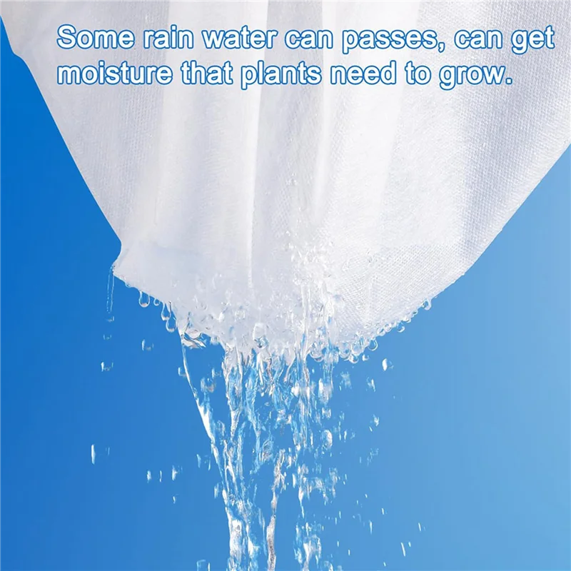 

ABMS-Plant Covers Куртка для защиты от замерзания, многоразовые зимние чехлы для растений на шнурке 2,6 x 4 фута с застежкой-молнией, 4 шт. в упаковке