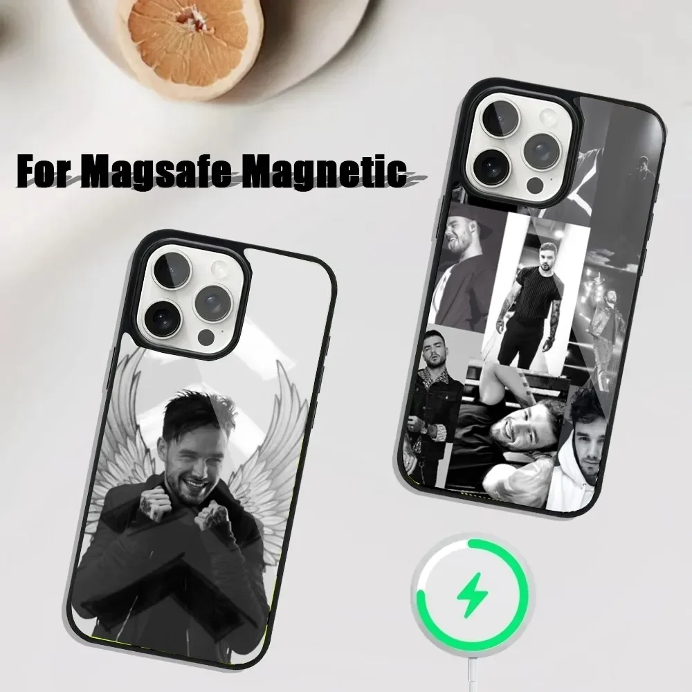 

Singer L-Liam Payne Phone Case For iPhone 16,15,14,13,12,11,Plus,Pro,Max Mini Magsafe Magnetic Wireless Charging