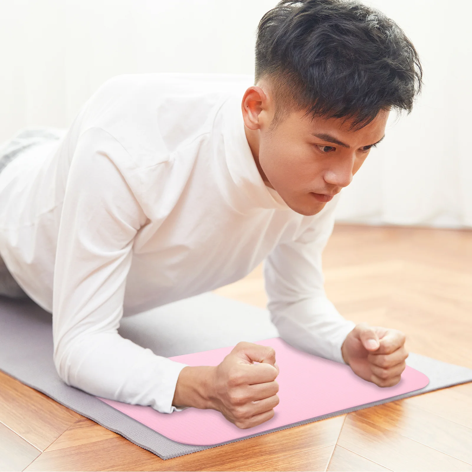 

2pcs Mat Thick Knee Elbow Sitting Pad Cushion For Yoga Pilates Fitness Exercise Pad Yoga Kneeling Mat Accessory