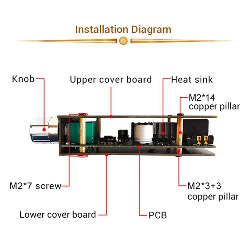 ZK-1002MT Bluetooth 5.0 Subwoofer Amplifier Board 2X100W 2.0 Channel High Power Audio Stereo Amplifier Board