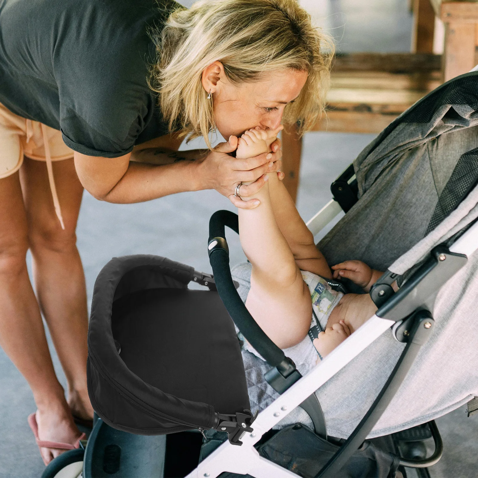 

Extended Baby Stroller Footrest Long Seat Support Durable Cloth Universal Toddler Leg Rest Pram Attachment Stroller Extenders