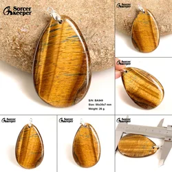 Real Female Natural Crystal Bijoux Femme Choker Necklaces Pendants Hand Made Iron Tiger Eye Stone Beads For Jewelry Making BA838