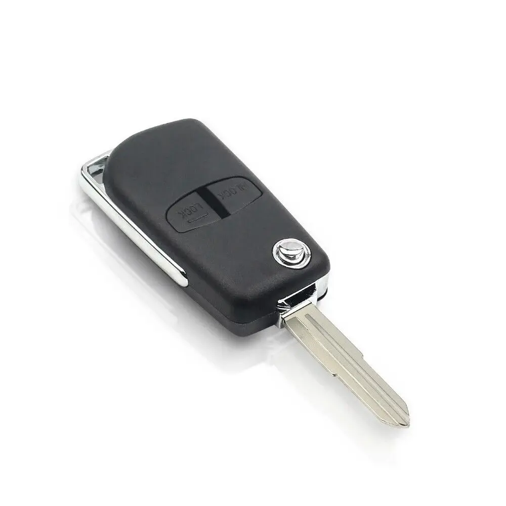 KEYECU Flip Remote Key Shell Case 2 Button / 3 Button dla Mitsubishi Lancer Outlander Pajero Challenger