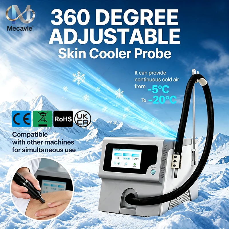 Mecavie CMP‑CL Skin Air Cooling Machine‑20℃ Cryo Cold Air System 7 Inch Touch Screen 360° Rotatable Handpiece For Salon Skin Tre