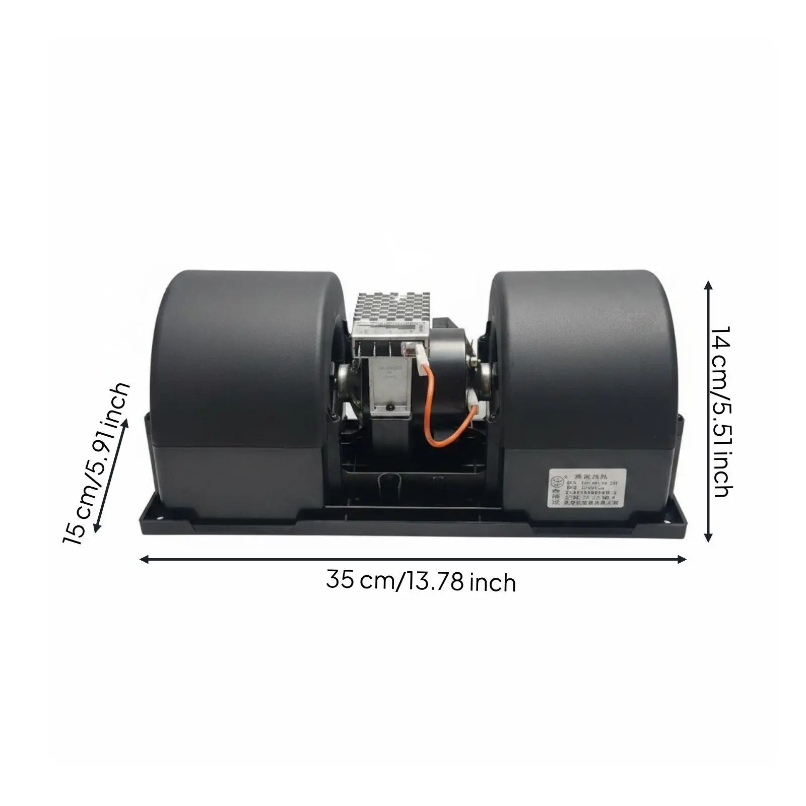 24V Earthmover Blower Fan for Excavator Cab Heater and AC System Replacement Part with Cooling Air Movement for Work Comfort