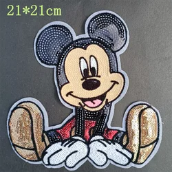 Hot Sale DIY Cartoon Mickey Mouse Clothes Patch Animal Patch Minnie Donald Duck Embroidery Patch Iron Patch Clothing Sticker