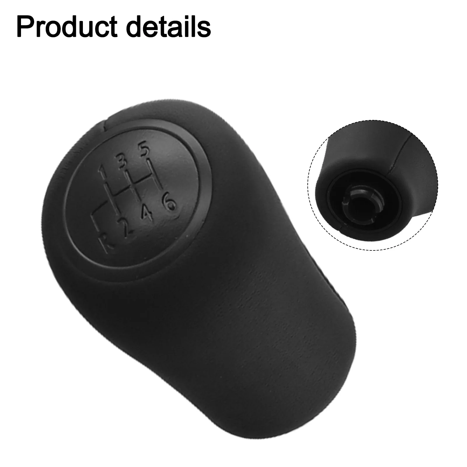 

Car Gear Knob W639 5 Speed Knob High Performance Control Modern Car Accessory Sleek Black Finish For Manual Transmission