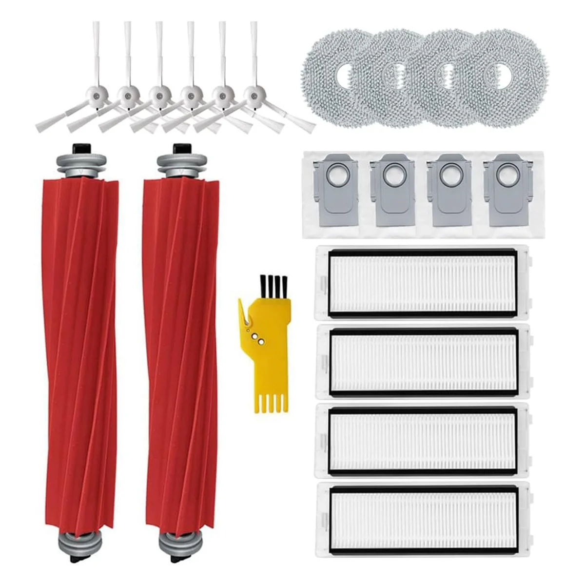 

Hot sale For Q Robot Vacuum Cleaner Replacement Parts Main Side Brushes Hepa Filters Mop Pads Dust Bags