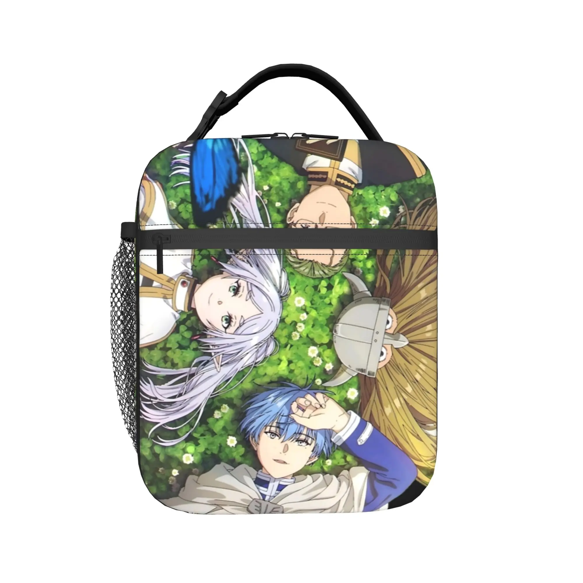 Frieren Greatest Elfs Insulated Lunch Bag High Capacity  Meal Container Cooler Bag Tote Lunch Box Office  Outdoor Food Handbags