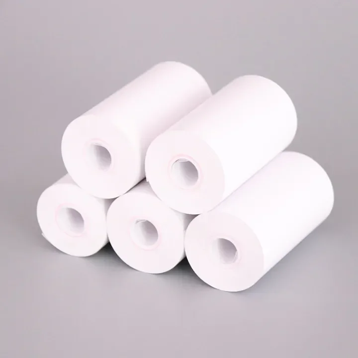Rouleaux de papier thermique Soonpos 57x30mm sans noyau, 20 pièces sans tube pour imprimantes de tickets POS