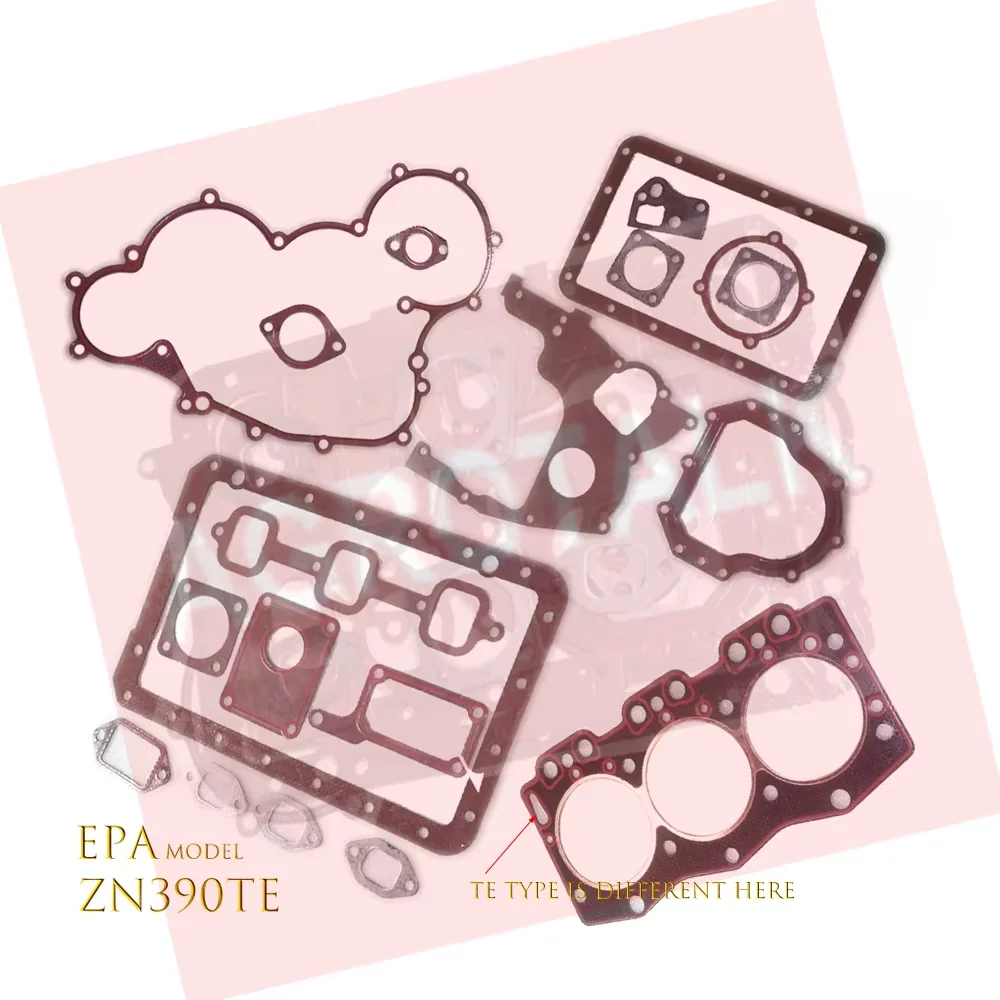 Gaskets Kit Including Cylinder Head Gasket for Changchai ZN390T / ZN390TE (EPA Model)