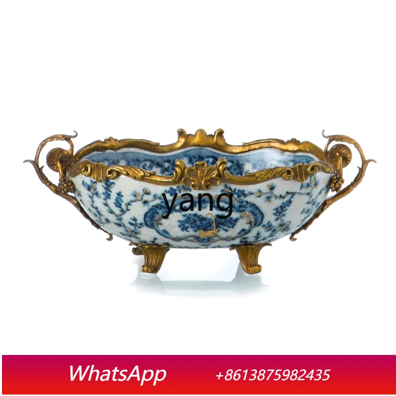 

Керамическая шкатулка для хранения с медной инкрустацией CX: Классическая креативная декоративная банка для хранения