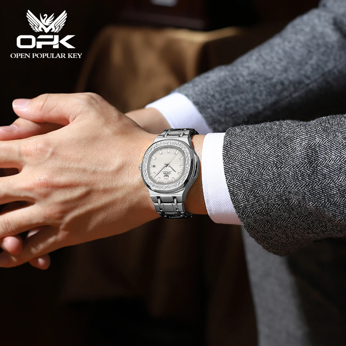 OPK 8145 Heren quartzhorloge W - Smartwatch Branded Watches For Men recensie en prijs