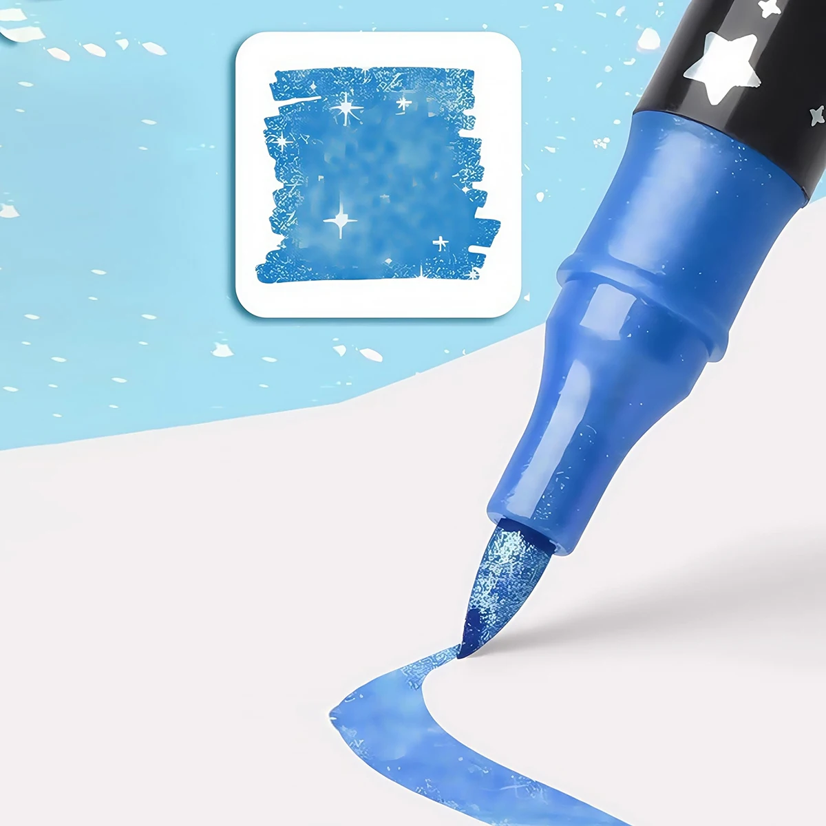 12/24/36/48 قطعة مجموعة أقلام تحديد لامعة مزدوجة الطرف أقلام ألوان مائية لامعة وأقلام تمييز ألوان غنية نصائح ناعمة