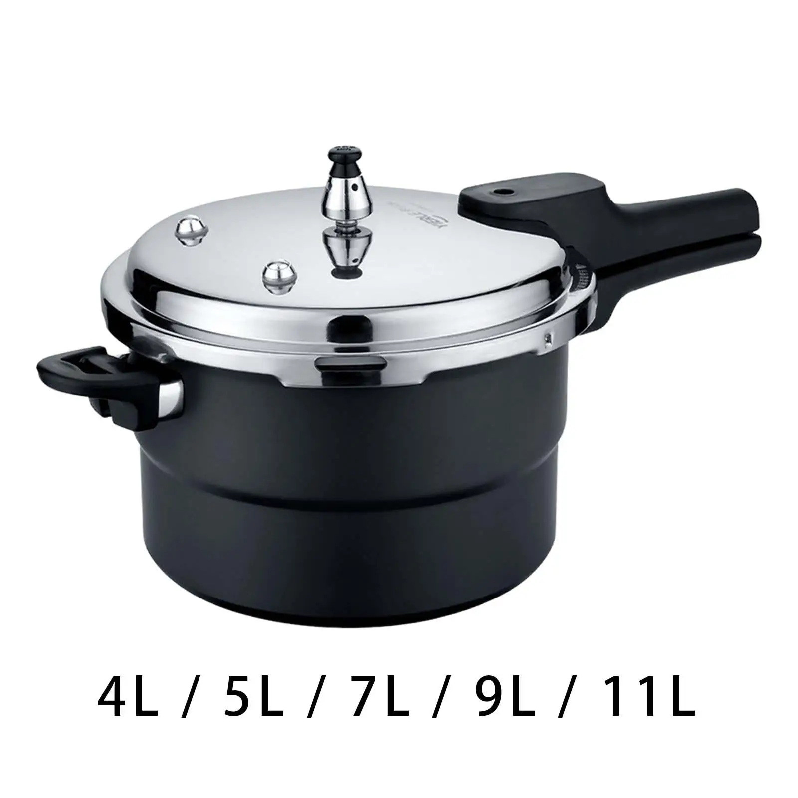 Aluminum Alloy Pressure Cooker with Secure Knobs Quickly Cooking 80kpa Kitchen Pressure Pot for Hotel Restaurant Kitchen