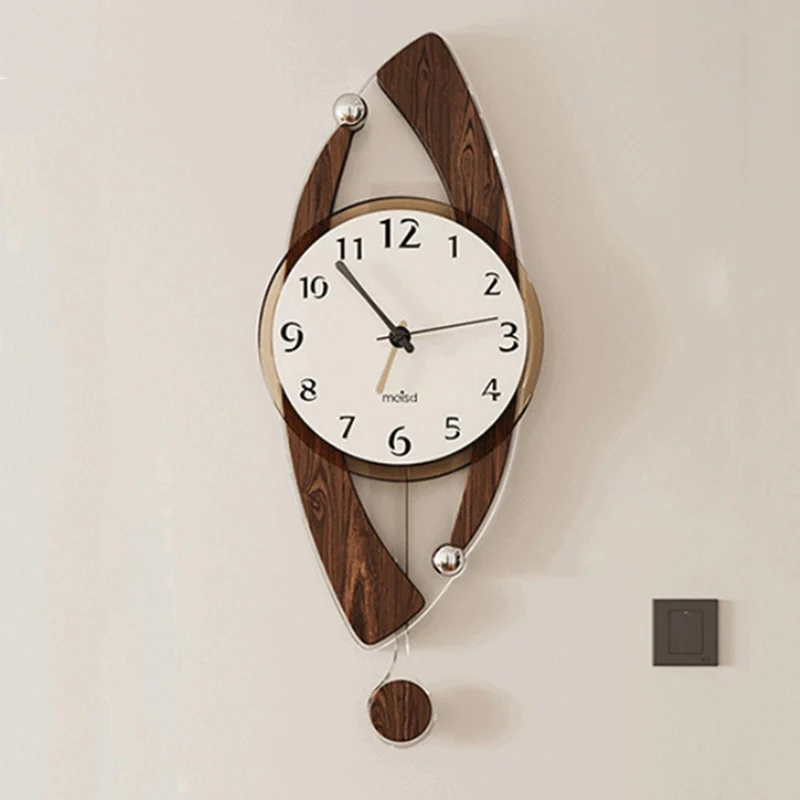 

Interior Luxury Decoration Wall Clock Classic Art Wireless Beautiful Vintage Wall Clock Silent Pendulum Klok Home Furniture