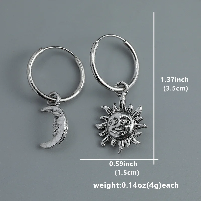 أقراط الشمس والقمر، أقراط الشمس، أقراط الطوق، المجوهرات القوطية، المجوهرات السماوية، الأطواق القمرية، أقراط القمر،