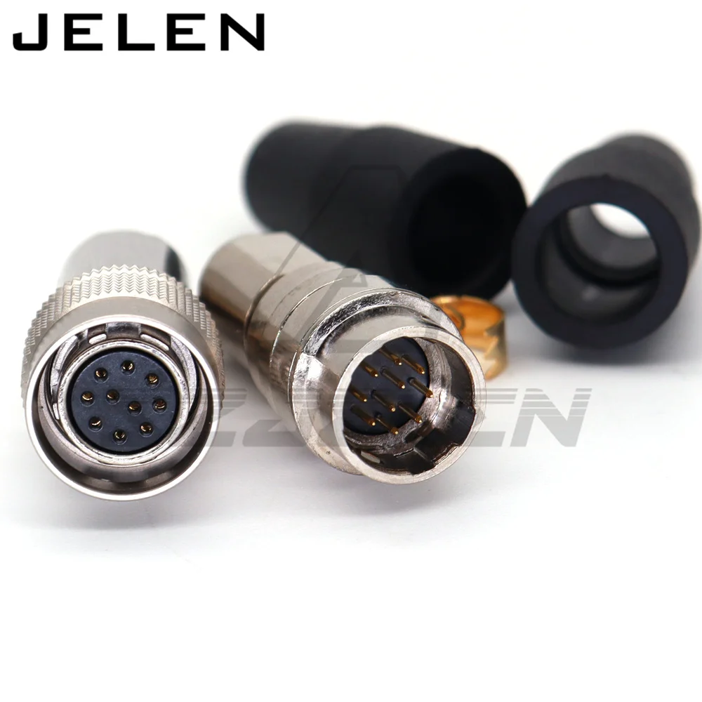 Hirose connector 10pin , HR10A-10P-10S HR10A-10J-10P Electronic and electrical cable industrial camera male and female connector