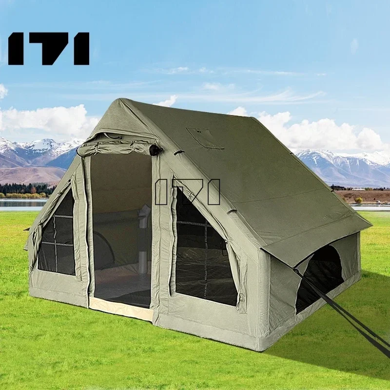 

Automatic 10X10 20 Person Large Inflatable Air House Slingshot Camping Outdoor Air Tent Blowup Air Tent For Events Netherlands