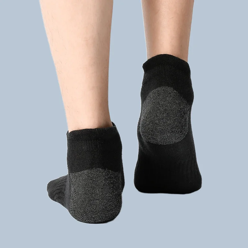 Calcetines cortos deportivos para hombre y mujer, medias tobilleras de algodón de alta calidad, de malla transpirable, Color blanco y negro, 6/12