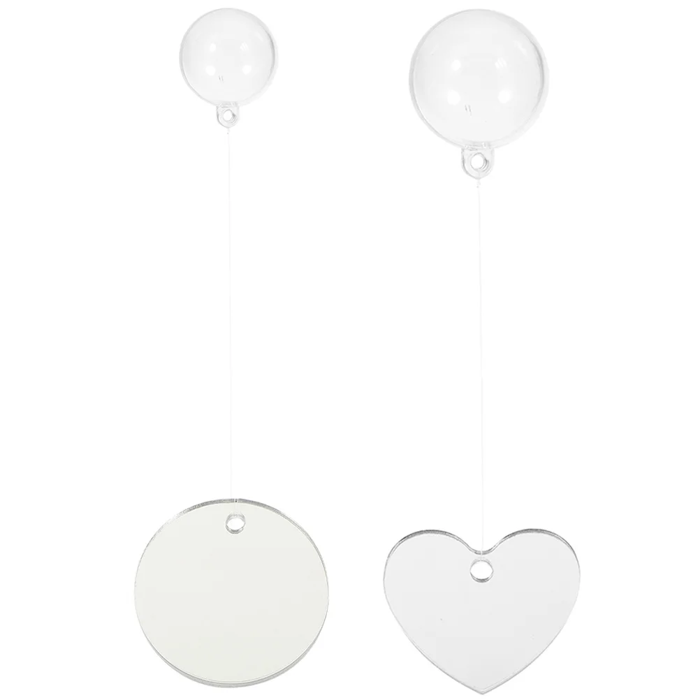 

2 set Acrylic Mirror Floating Fish Tank Decor For Betta Training Double Side Aquarium Mirror Betta Tank Decoration Pet Supplies