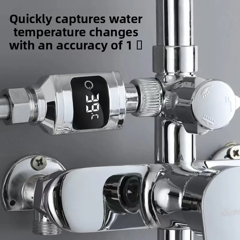 

Faucet Accessory LED Digital Shower Pyrometer Household Water Temperature Display Monitor Smart Sensor Bathroom Shower Bathtub