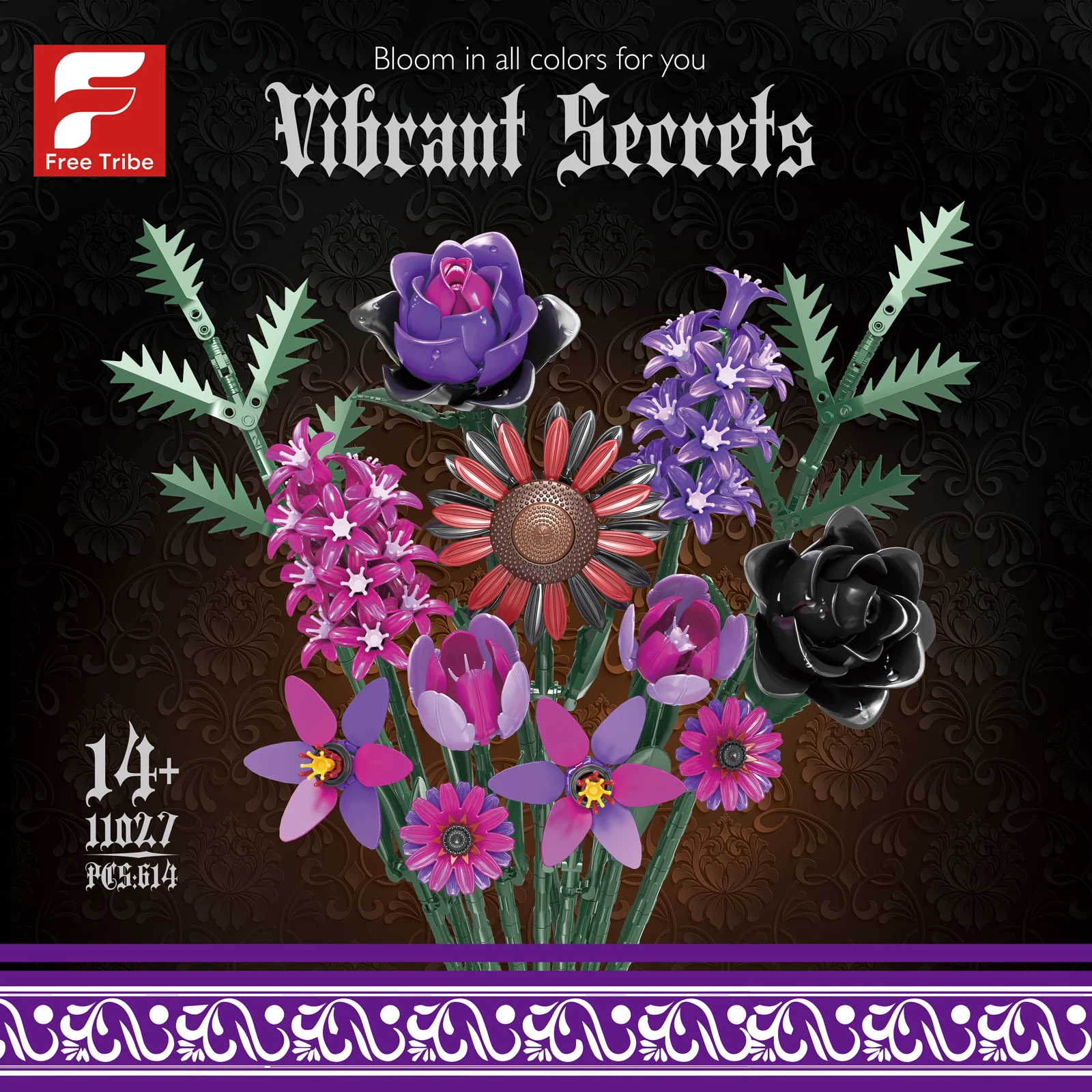 Simulatie Boeket Bouwstenen Model Assemblage Bloemen Versieren Ornamenten MOC Technische DIY Bakstenen voor Meisjes Vakantiecadeaus