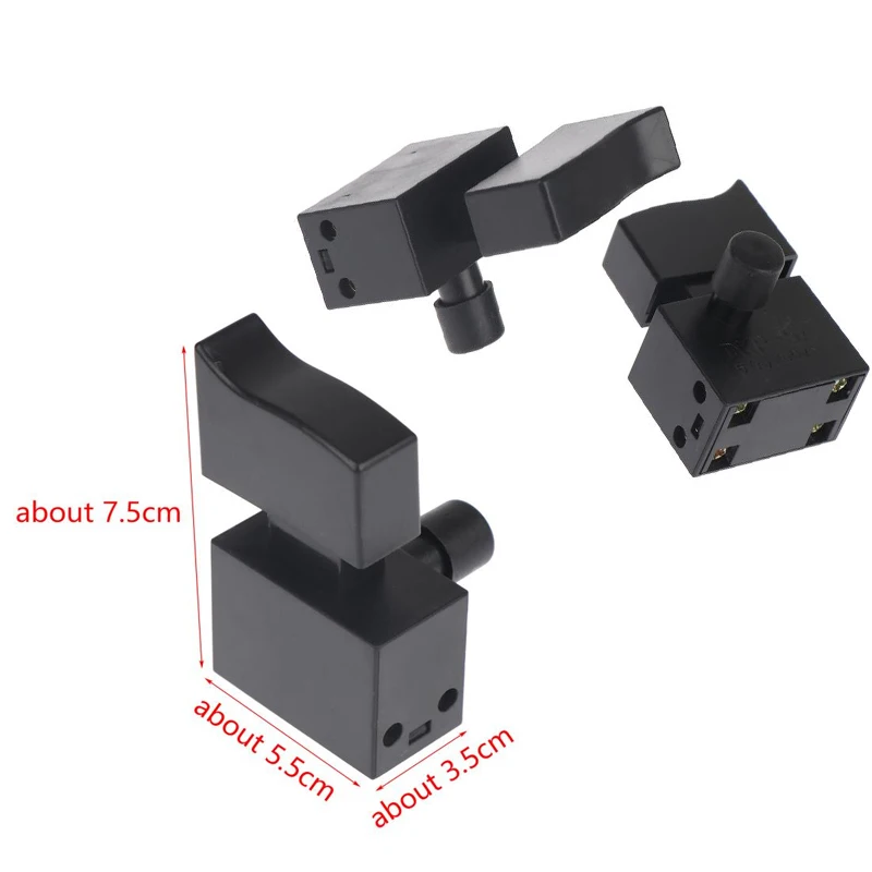 2/4/6 Piece FA2-6/2B 250V 6A Lock-On Type Trigger Switch For Industrial Power Tools Such As Angle Grinder And Cut Off Machine