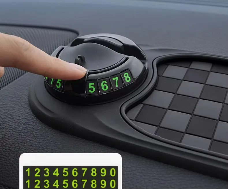3 in 1 Car Phone Mount with Anti Slip Mat Dashboard Phone Holder 360-Degree Rotation Stable Smartphone Holder Universal
