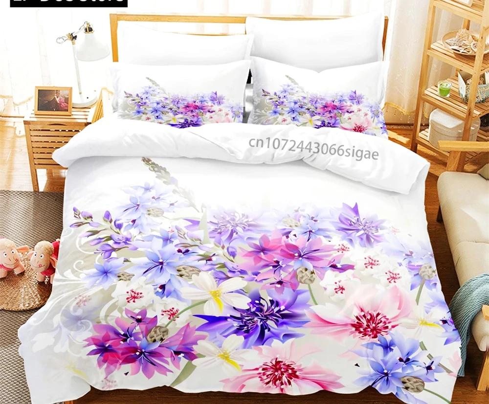 Red Rose Leopard Bedding Set Luxury Comforter Pillowcase Comforter Couple Wedding Twin Queen King Size Romantic Duvet Cover
