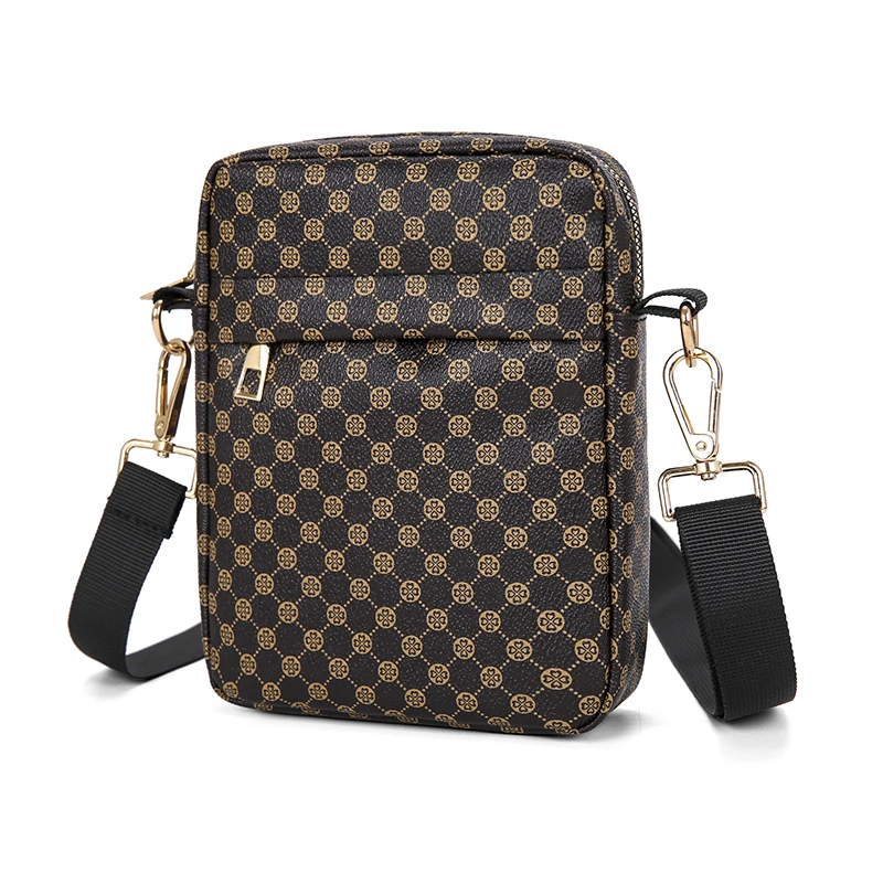 

Мужская сумка-клатч из искусственной кожи с принтом, маленькая сумка через плечо, винтажный стиль, мини-сумка на плечо для мужчин, Bolsa Sac