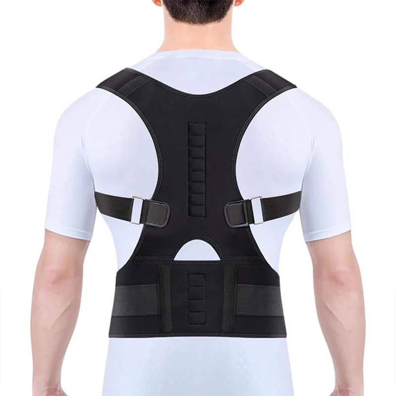 Magnetic Posture Corrector for Men Shoulder Upper Back Brace Pain Relief Back Belt Correct Hunchback Lumbar Support Girdle Strap