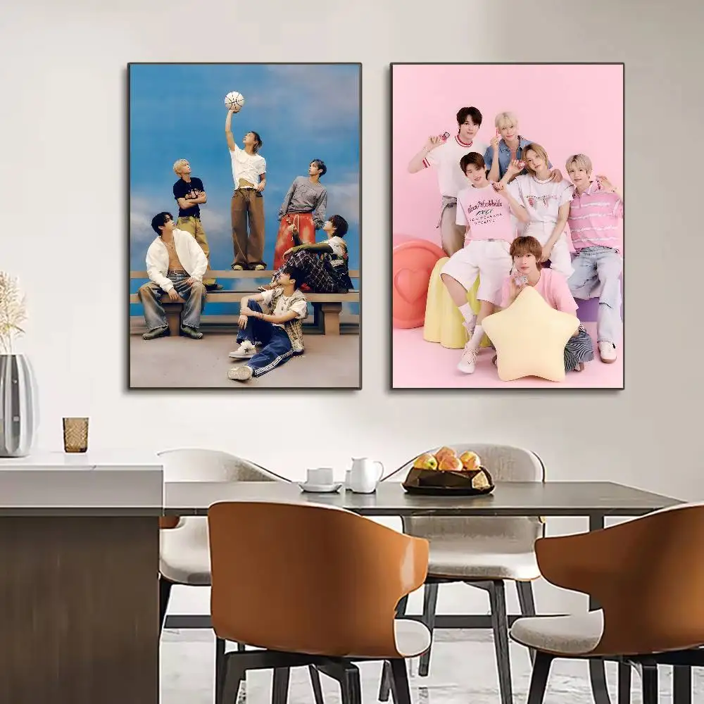 R-RIIZE ألبوم بوم بوم باس ملصق HD الفن لزجة جدار مقاوم للماء غرفة المعيشة المنزلي غرفة نوم بار الديكور الجمالي #3