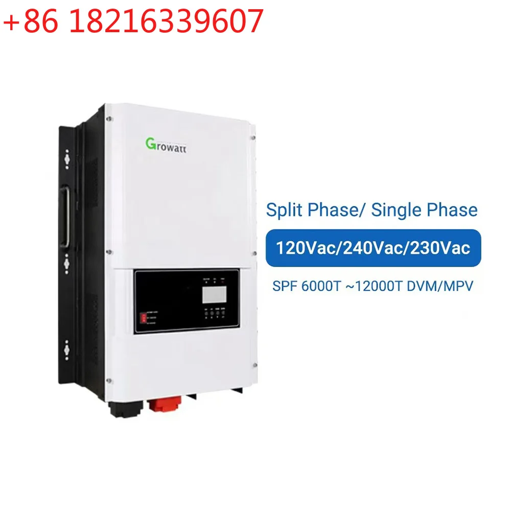 YAO Growatt Split Phase Hybrid Off Grid Inverter 120/240V 48VDC 6kw 8kw 10kw 12kw 18kw SPF 4000-12000T Solar Inverter Price