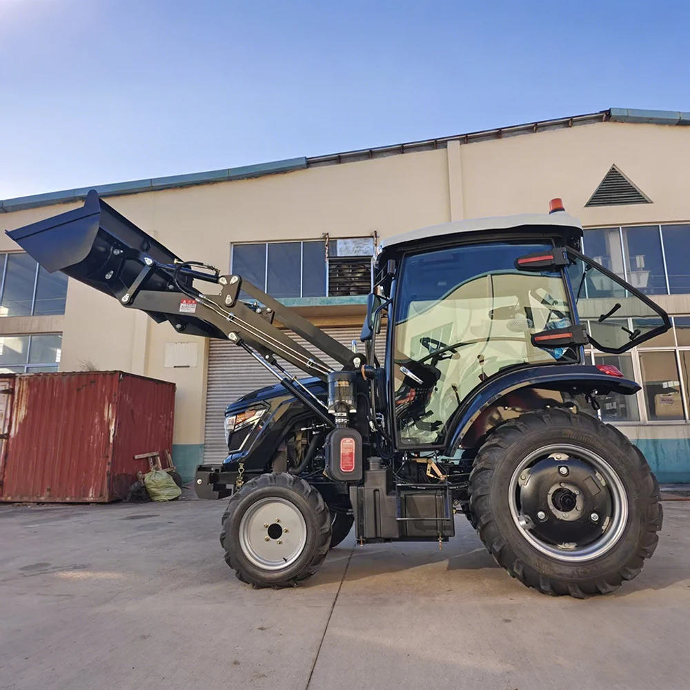 50HP 4x4 Agricultural Farm Tractor EPA Tier4 CE with Front End Loader 3 Point Hitch PTO for Canada Farming