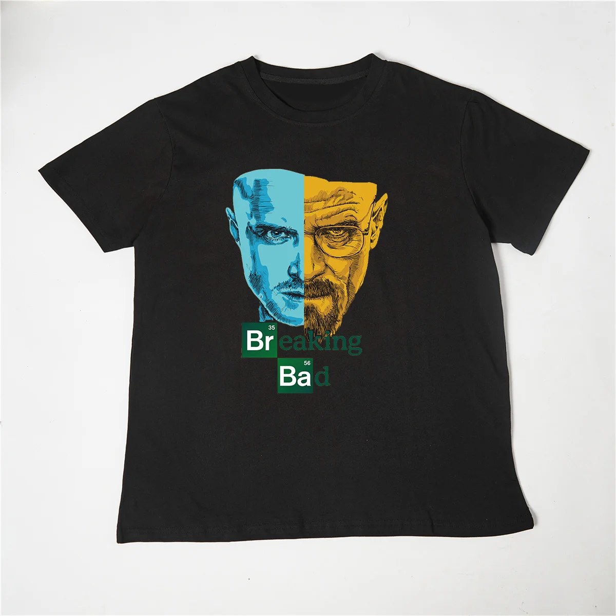 Breaking Bad Heisenberg Los Pollos Hermanos Movie Print Tshirt Men Fashion Short-sleev Tee Male Summer Oversized T-shirt