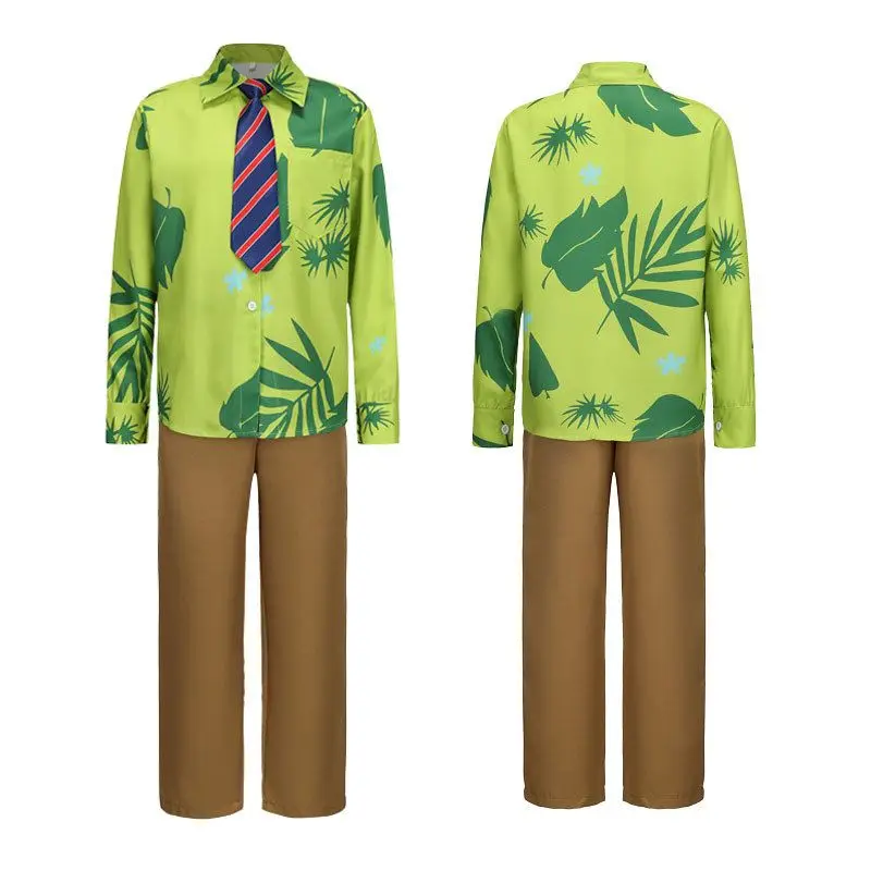 Disfraz de loween de la Ciudad Animal Loca, Cosplay de Zorro Ni, Conjunto Fliar para Juego de Roles, Csa Verde, Di...