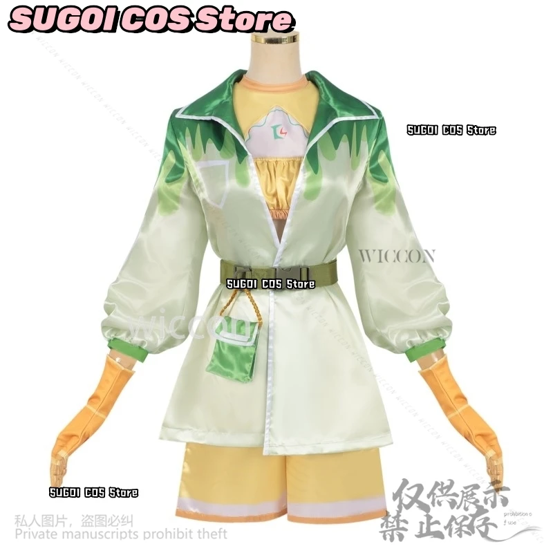 Anime Game Infinity Nikki Cosplay Costumes Green Lolita Dress Hat Kawaii Suit For Girls Woman Wigs Roleplay Halloween Customized
