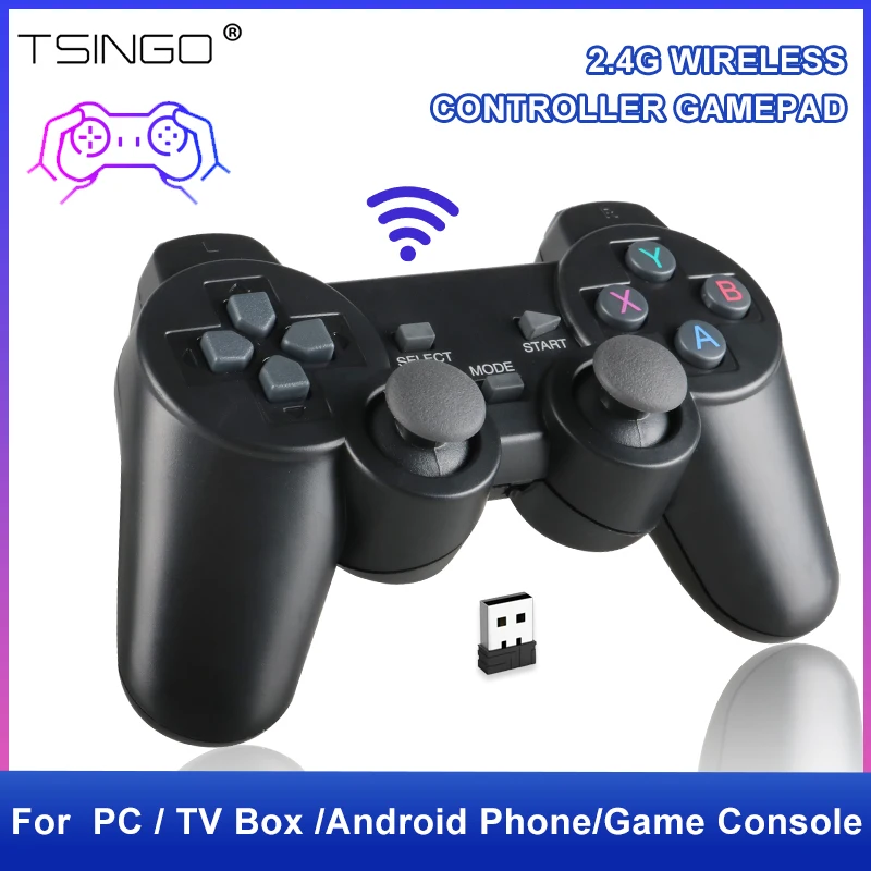 

TSINGO 2.4Ghz Wireless Gamepad For PS3 / PC / TV Box /Android Phone Game Controller Joystick For Super Console X Pro