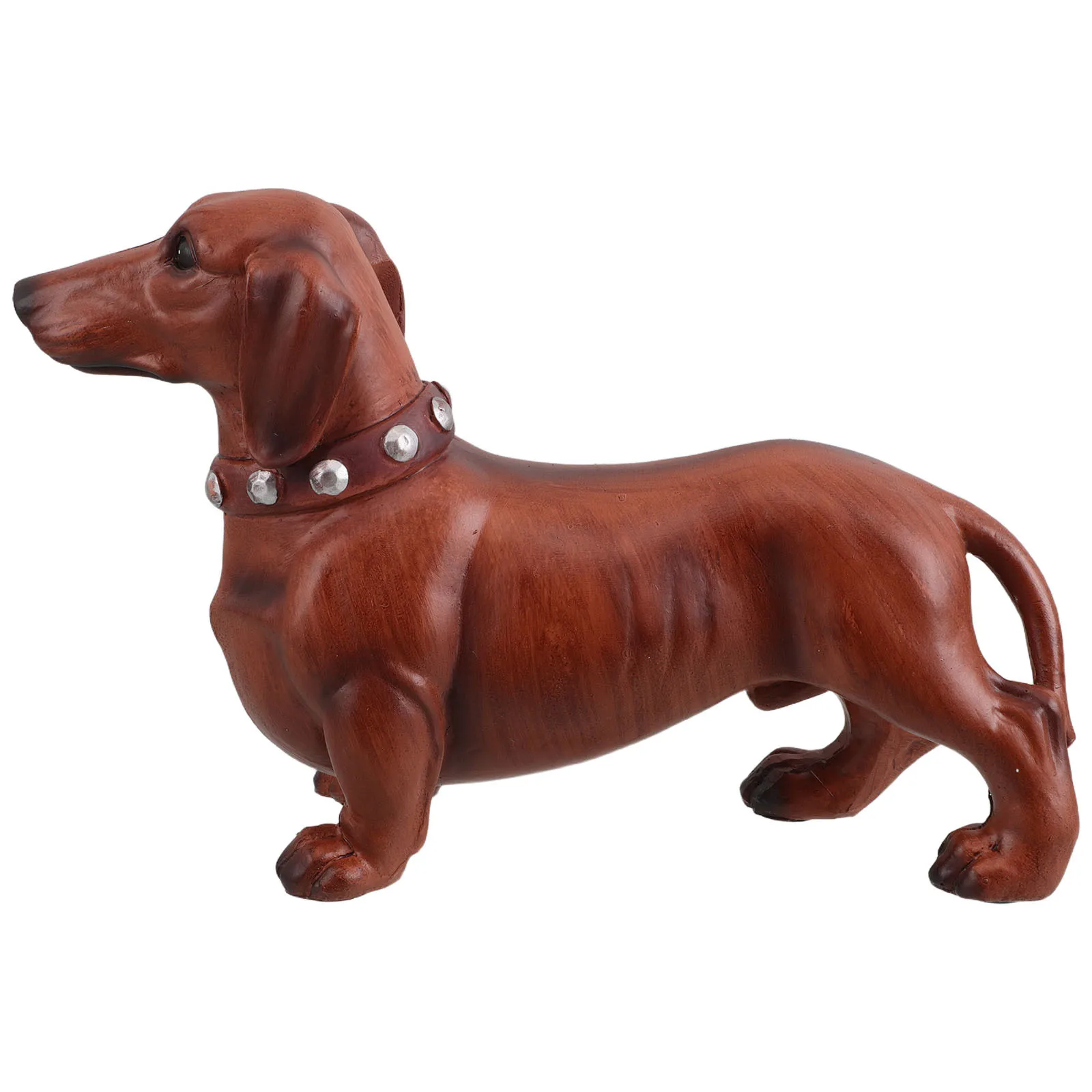 

Creative Dog Figurine Cartoon Resin Ornament Adorable Light Brown Desk Decorations Desktop Ornaments Home Figures