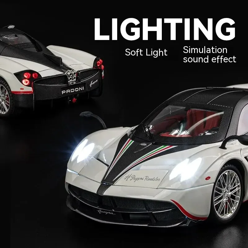 

1:18 Pagani Huayra Dinastia Supercar Alloy Diecast Metal Model Toy Vehicle Sound & Light Collection Car Boys Toys