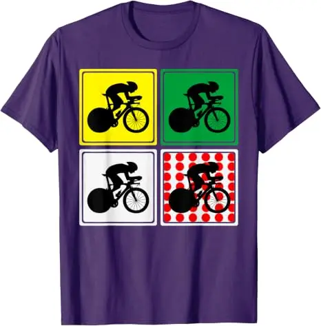 Paris Holiday France Tour Souvenir Radfahren Frankreich Paris Tour T-Shirt Y2k Racing Bike Lover Grafikkleidung Fahrrad ‌ Sport-T-Shirts – Detail 15
