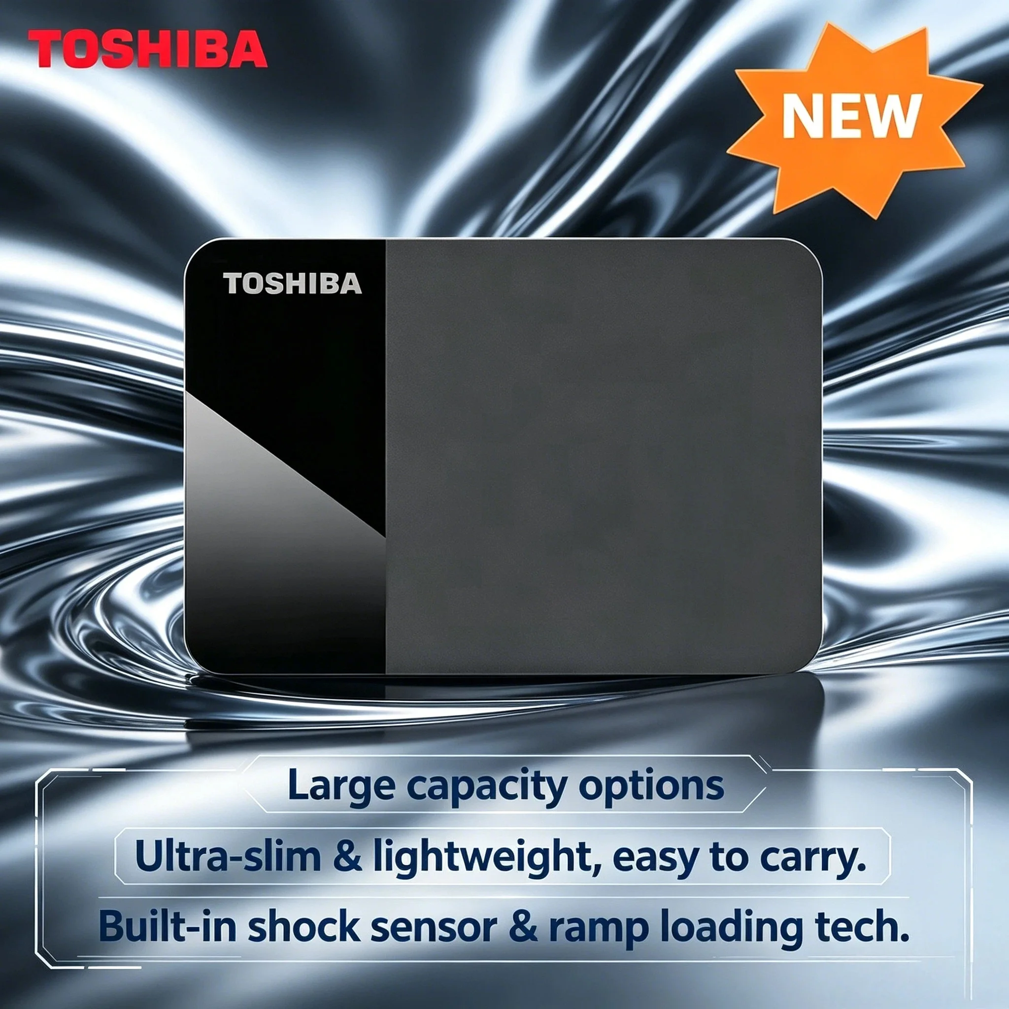 

Toshiba B3 Portable External Hard Drive USB3.0 1TB 2TB 4TB Canvio Ready 2.5 Inch for Laptop Mac Android V30 A1 Max 8K Ultra
