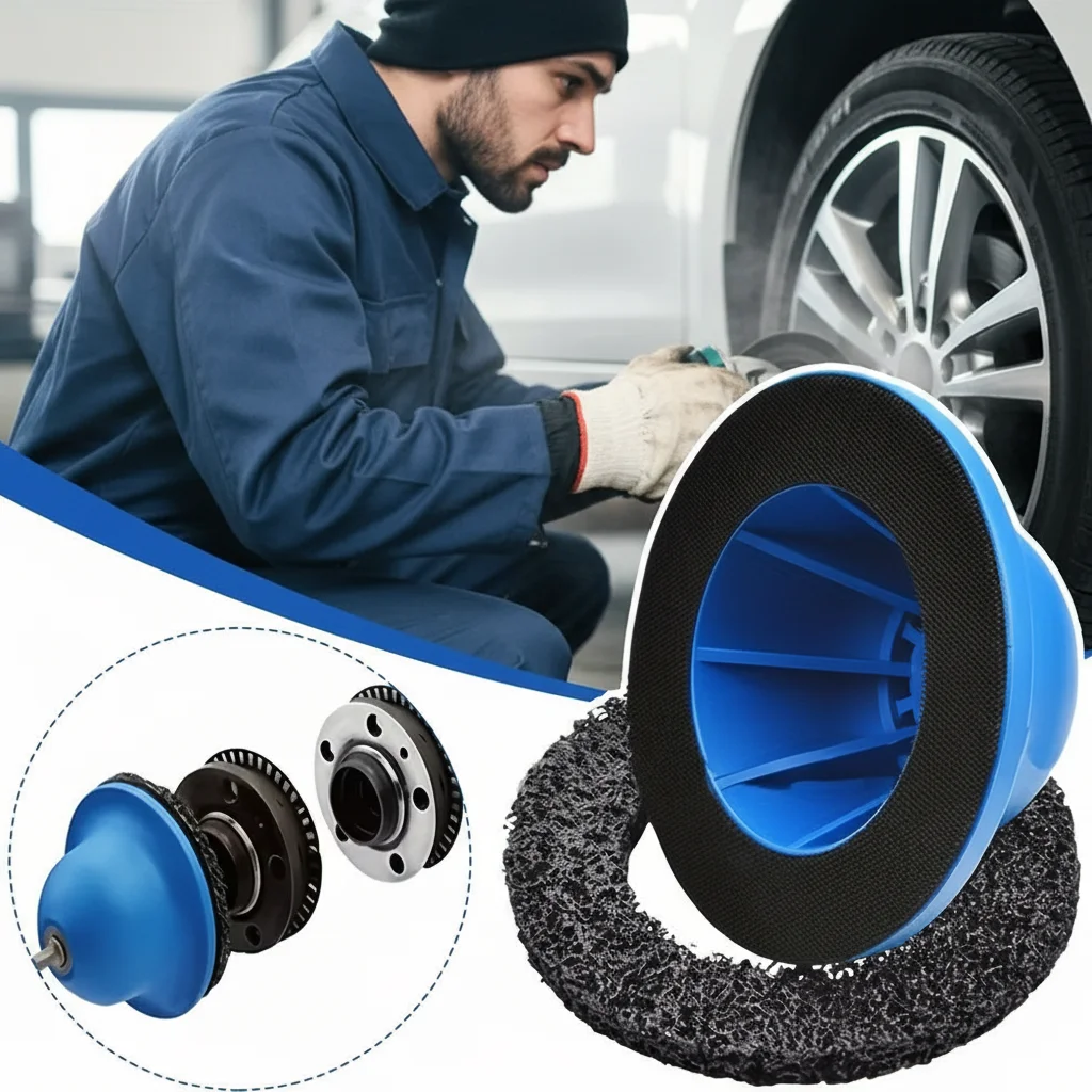 

Набор полировальных кругов из карбида кремния, цельные синие чистящие подушечки для колес и тормозных дисков