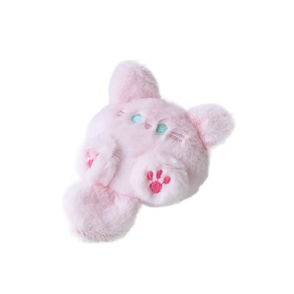 

Plush Brooch Coffee Cat Plush Keychain Stuffed Fluffy Cute Cat Plush Doll Colorful Cartoon Animal Plush Key Chain