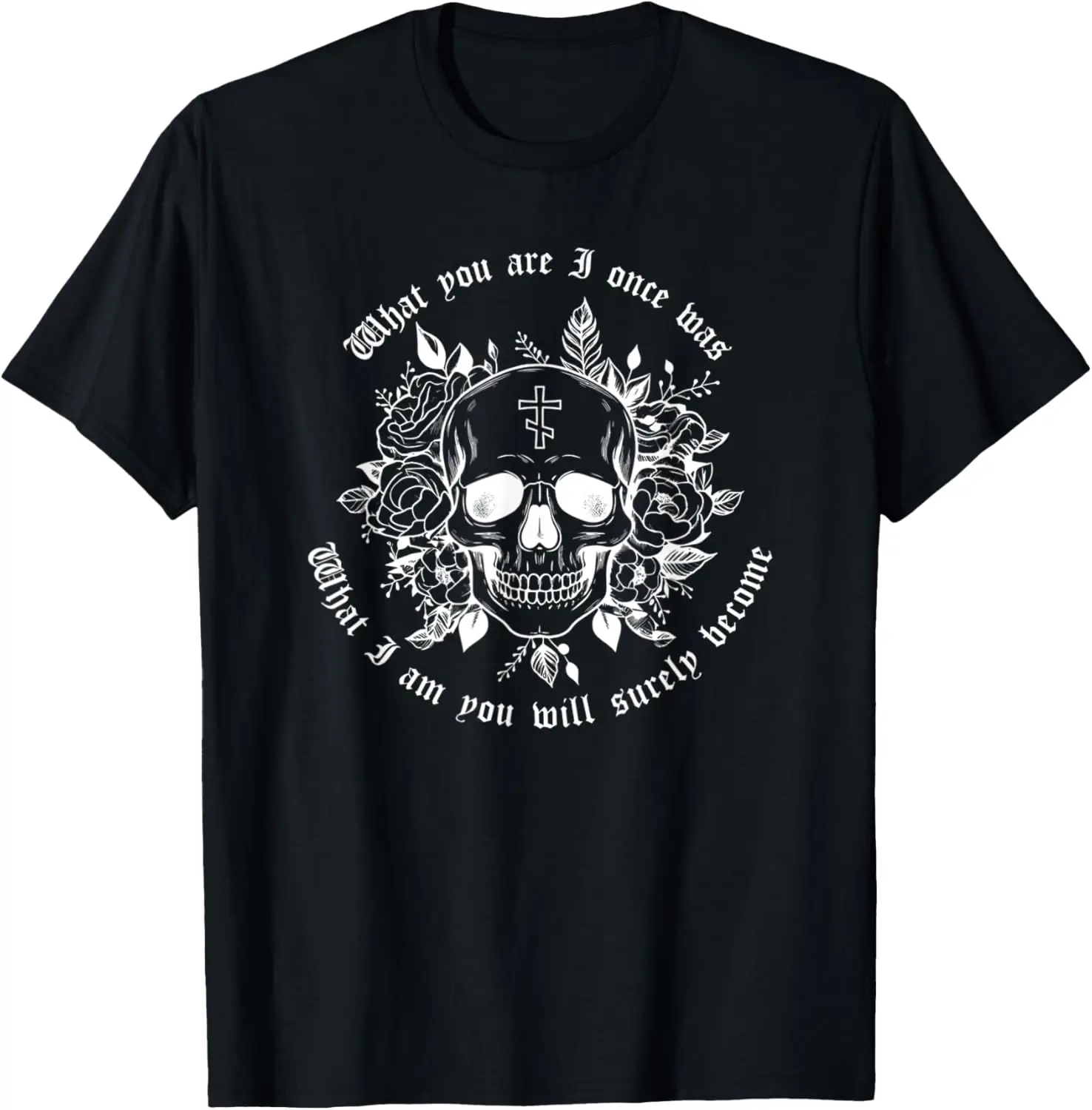 Vintage Remember Death Skull Cross Orthodox Church T-Shirt Short Sleeve Casual 100% Cotton Shirt