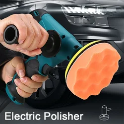 5inch 6 Speeds Adjustable Electric Waxing Polishing Machine Car Polisher Waxer Kit Scratches Car Body Polish Tool 220V EU Plug