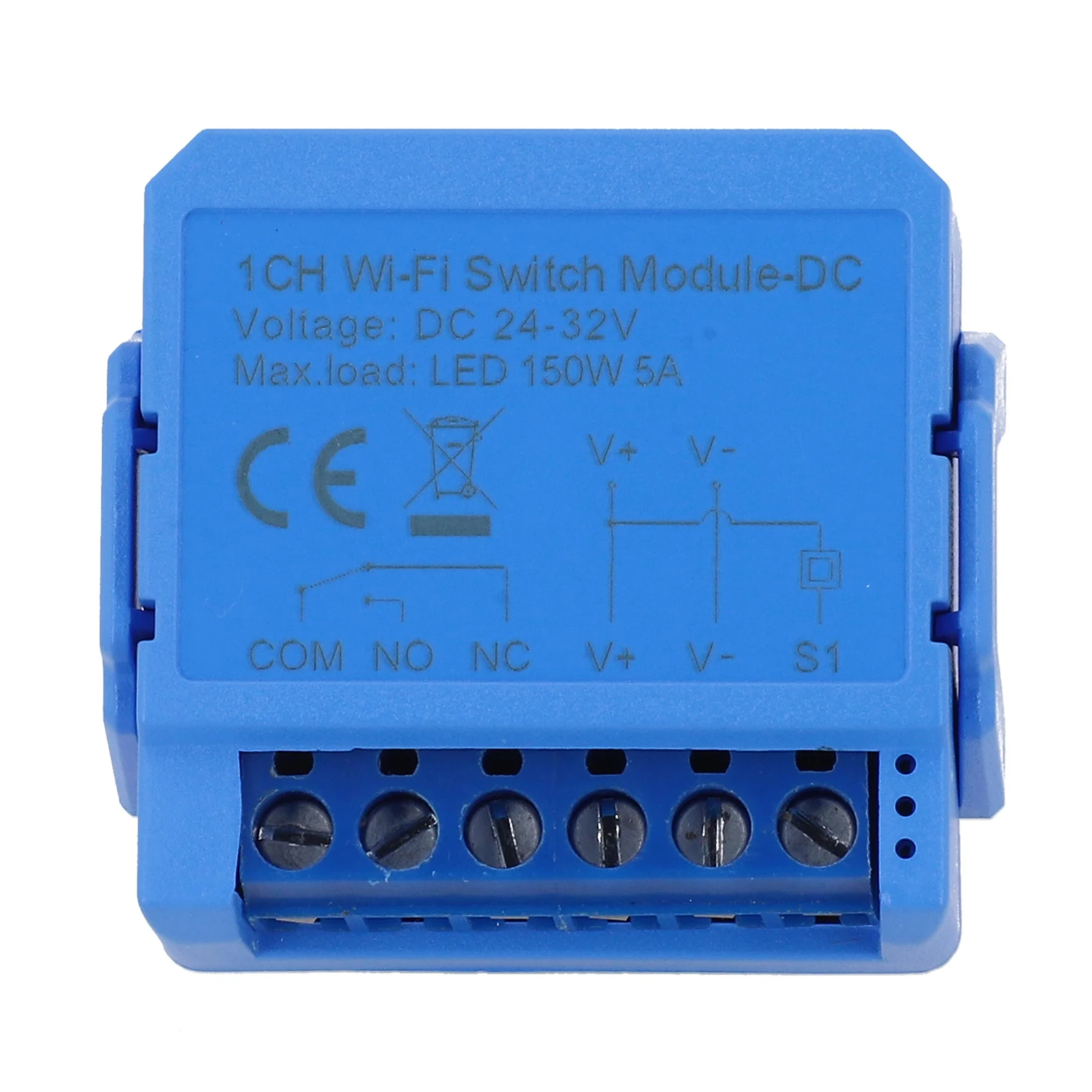 Dry Connect Switch For Home Countdown Switch Blue Smart Switch ABS Material LED Load Up To 150W Home Automation