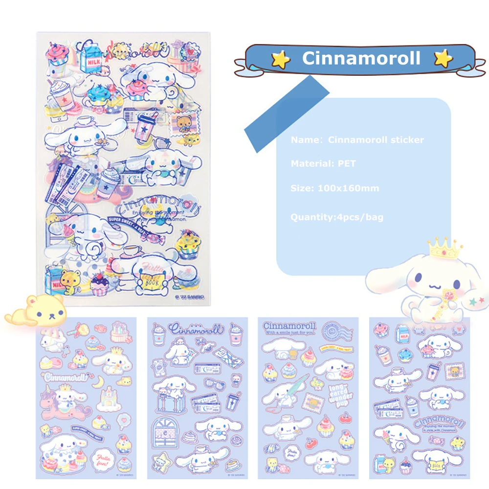 Sanrio Handtas Sticker Honing Kaneel Hond Sticker Waterdichte Goo Kaart Handtas Diy Materiaal Sticker