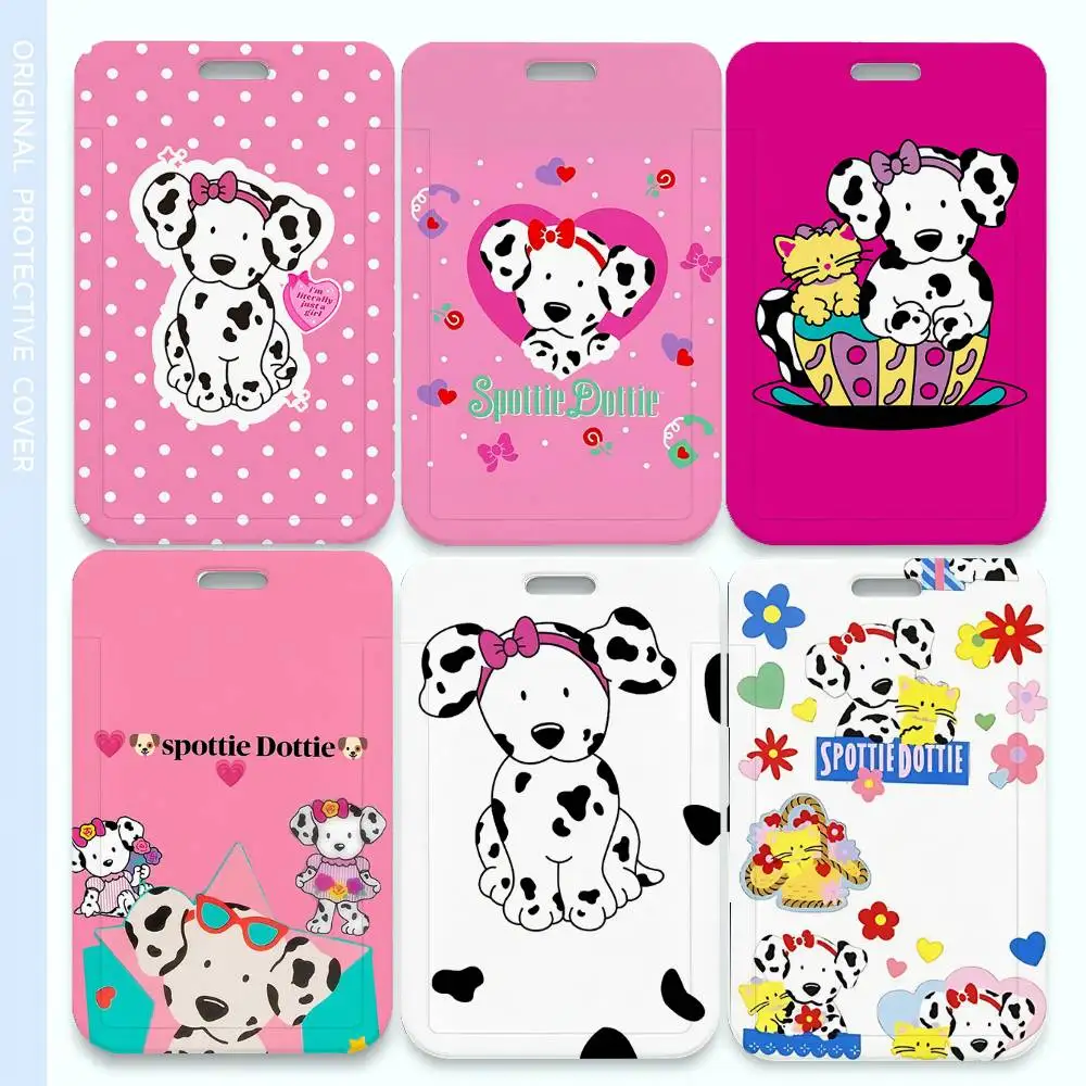 

Модный роскошный держатель для ID-карт Spottie D-Dottie с ремешком на шею, подарок для мужчин и женщин, для повседневного использования